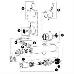 Børma reservedele til brusearmatur  - Nr. 5 Børma stopring